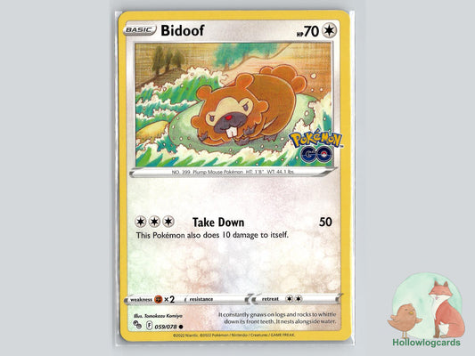 Bidoof (059/078) Pokémon Card
