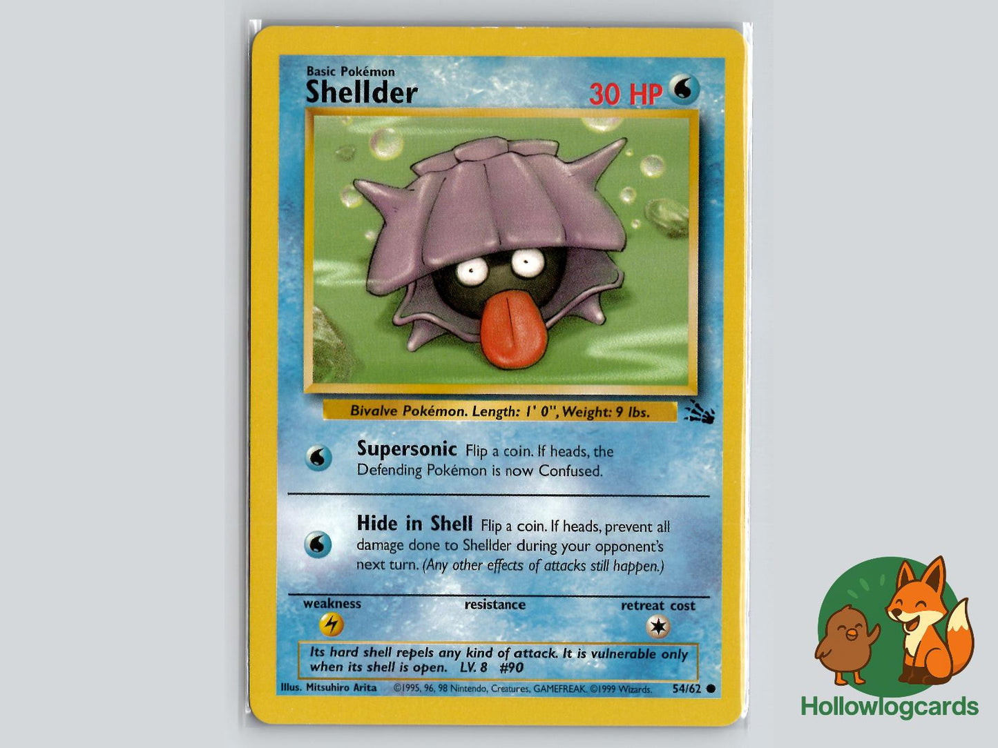 Shellder (54/62) - Fossil Pokémon Card