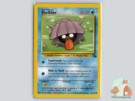 Shellder (54/62) - Fossil Pokémon Card