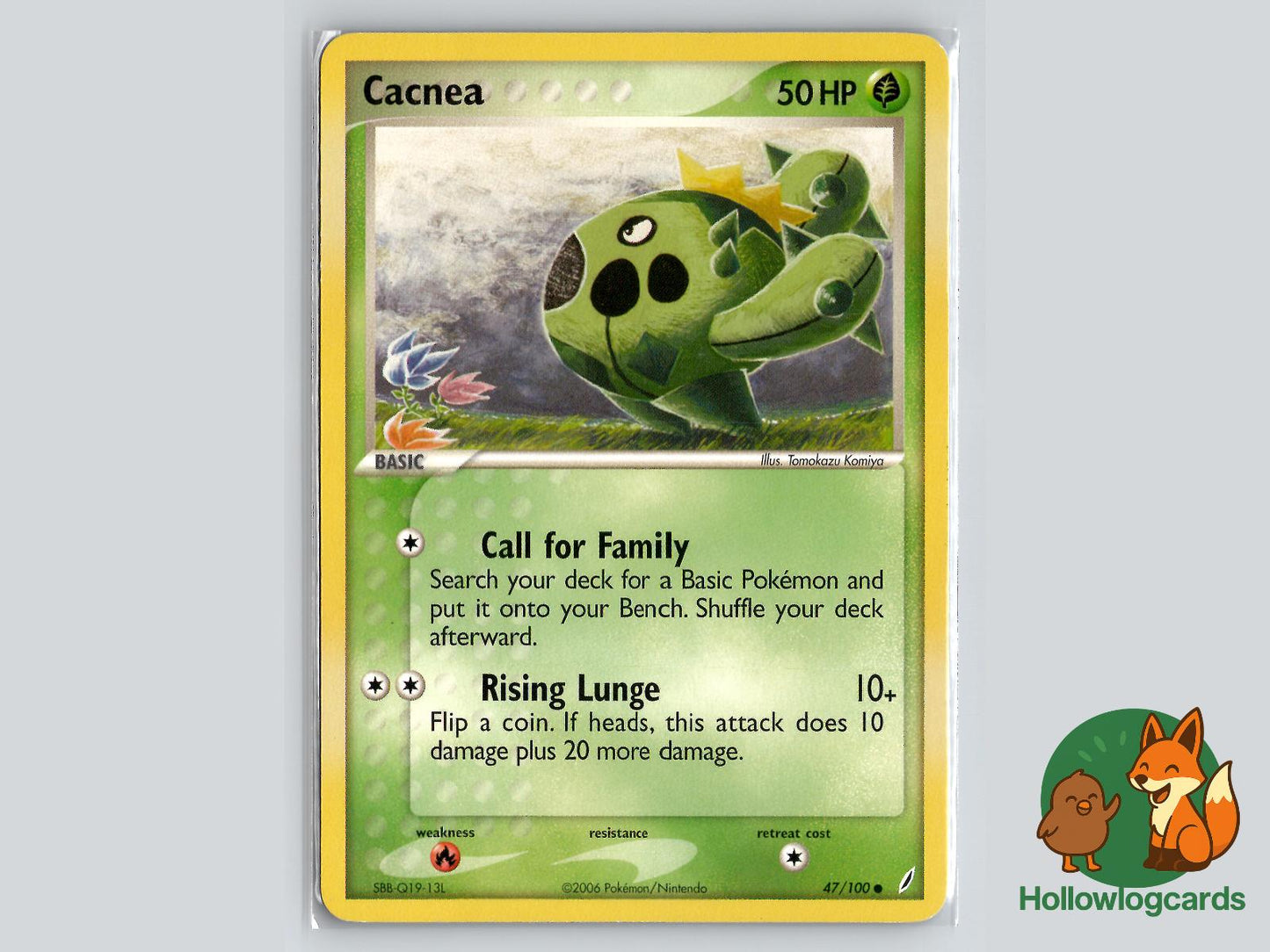 Cacnea (47/100) - Crystal Guardians Pokémon Card