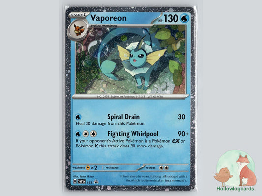 Vaporeon (168) - Scarlet & Violet Pokémon Card