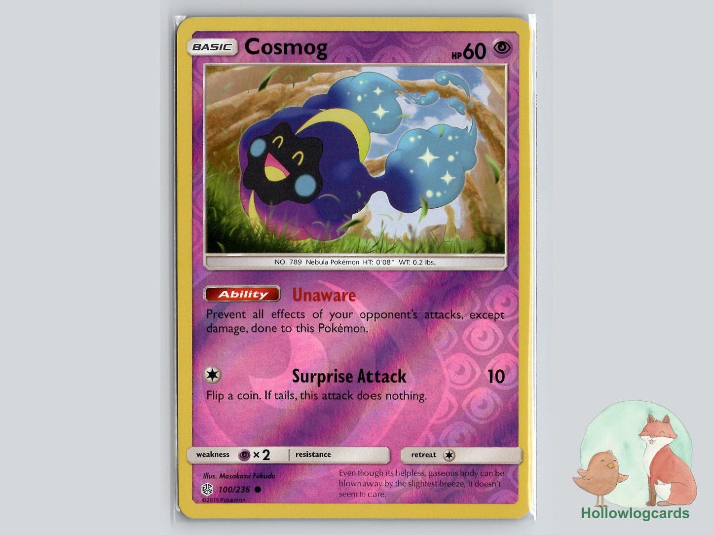 Cosmog (100/236) - Cosmic Eclipse Pokémon Card
