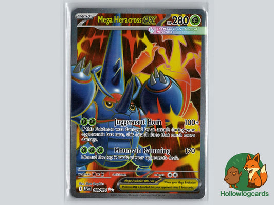 Mega Heracross ex (108/094) - Phantasmal Flames Pokémon Card