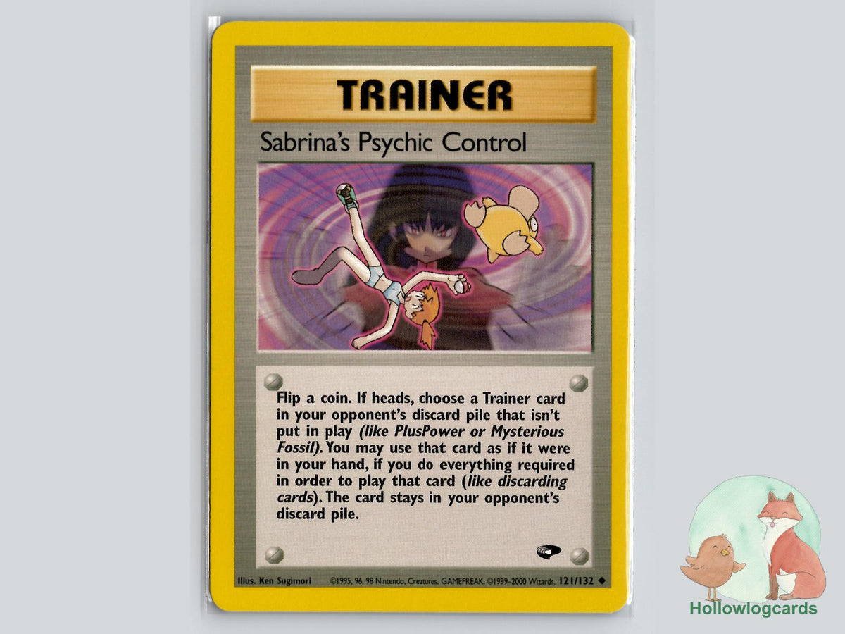 Sabrina's Psychic Control (121/132) - Gym Challenge Pokémon Card