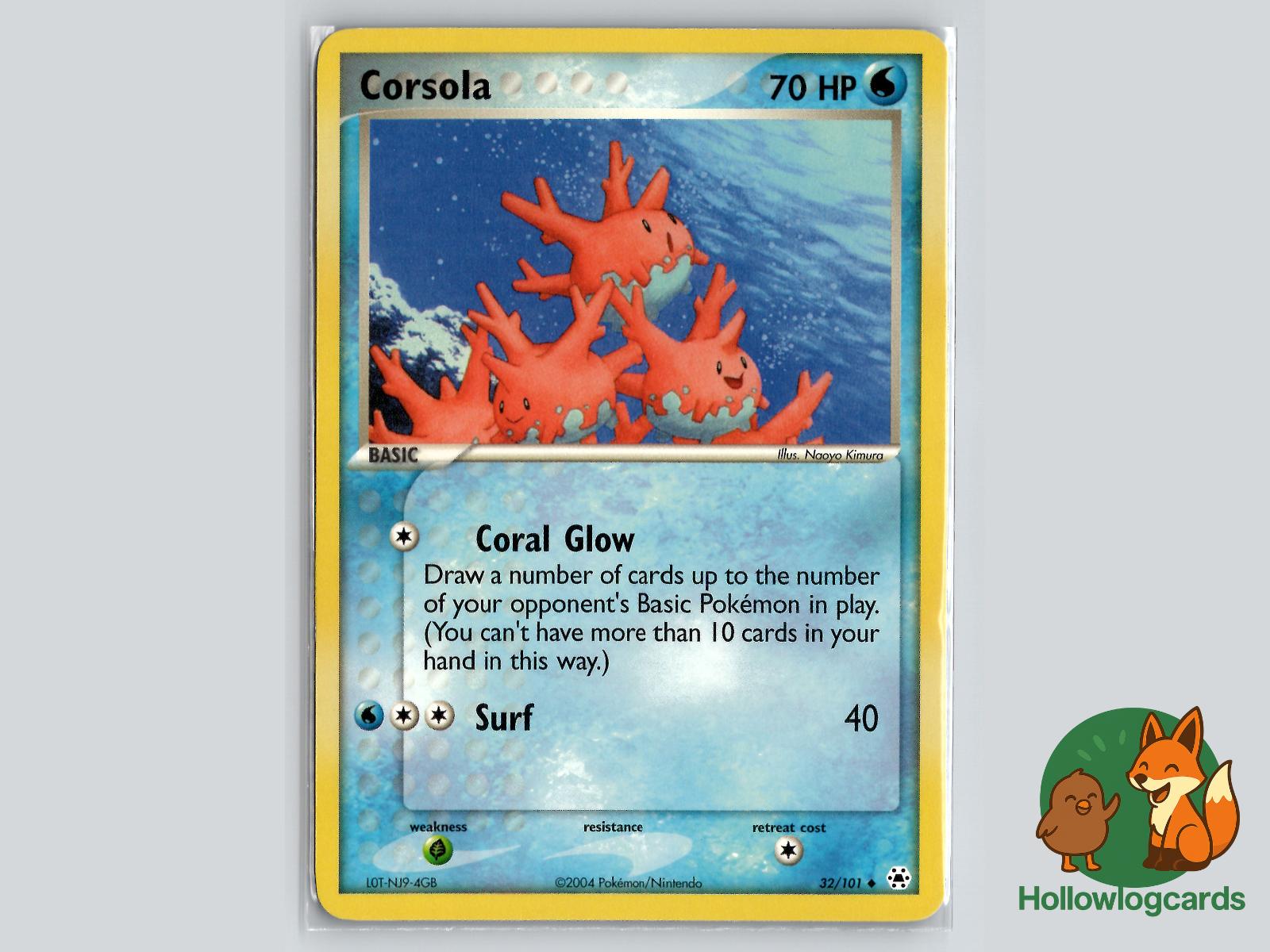 Corsola (32/101) - Hidden Legends Pokémon Card