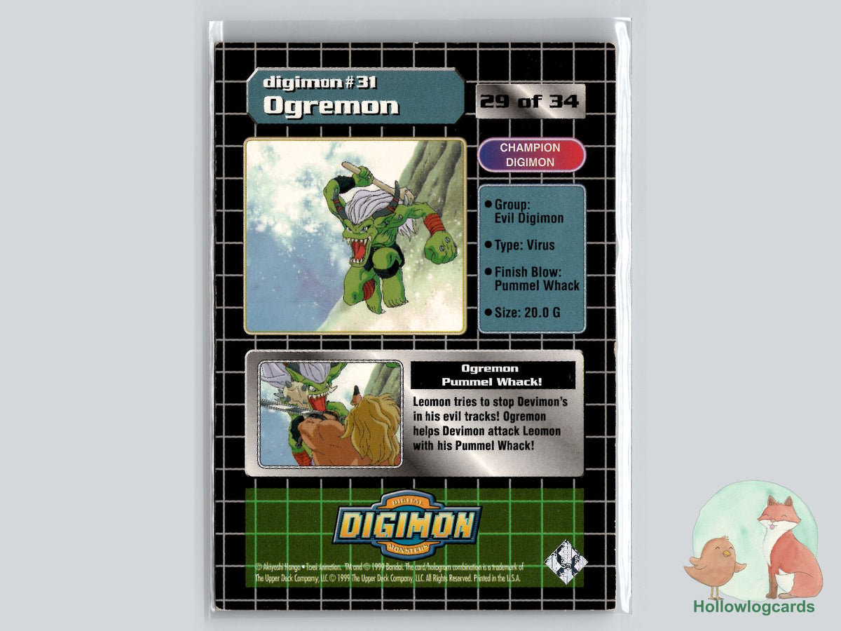Ogremon #31 (29/34) Holo - 1999 Upper Deck Digimon Series 1 - DMG