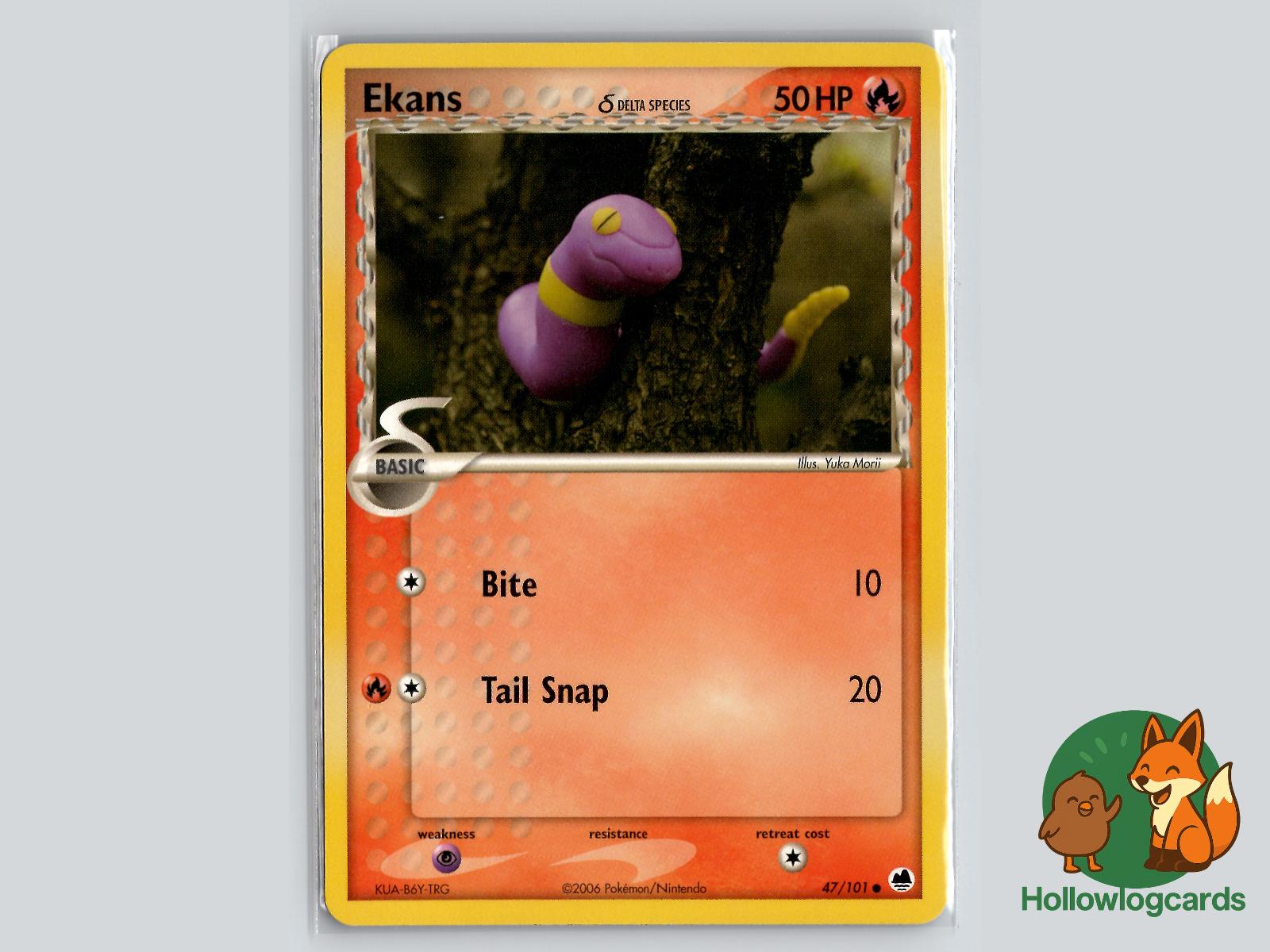 Ekans (47/101) - Dragon Frontiers Pokémon Card