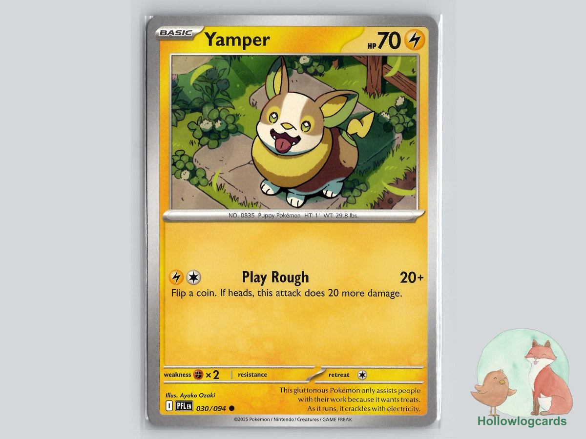 Yamper (030/094) - Phantasmal Flames Pokémon Card