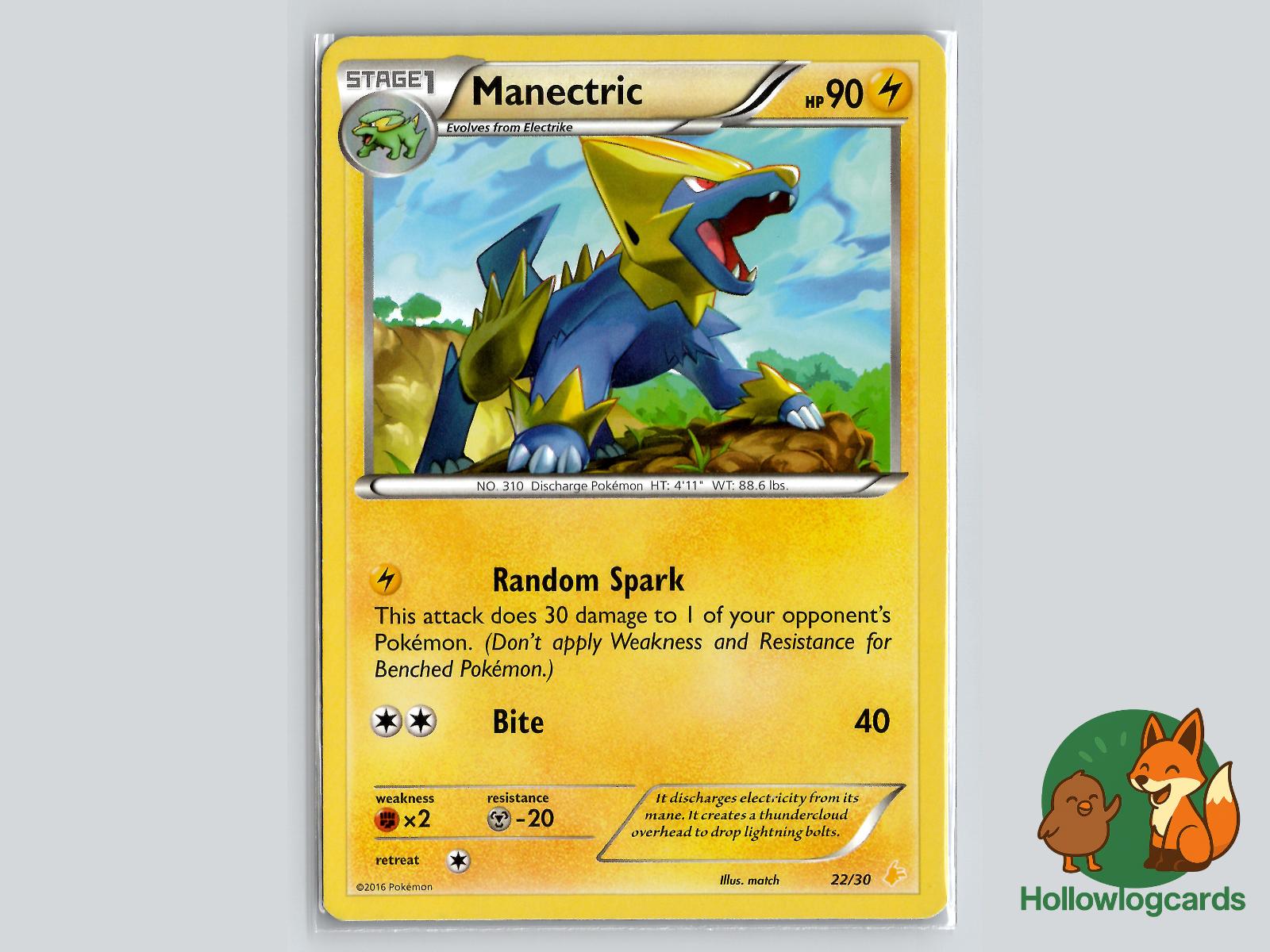 Manectric (22/30) - XY Pokémon Card