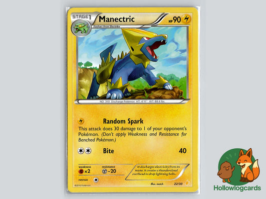 Manectric (22/30) - XY Pokémon Card