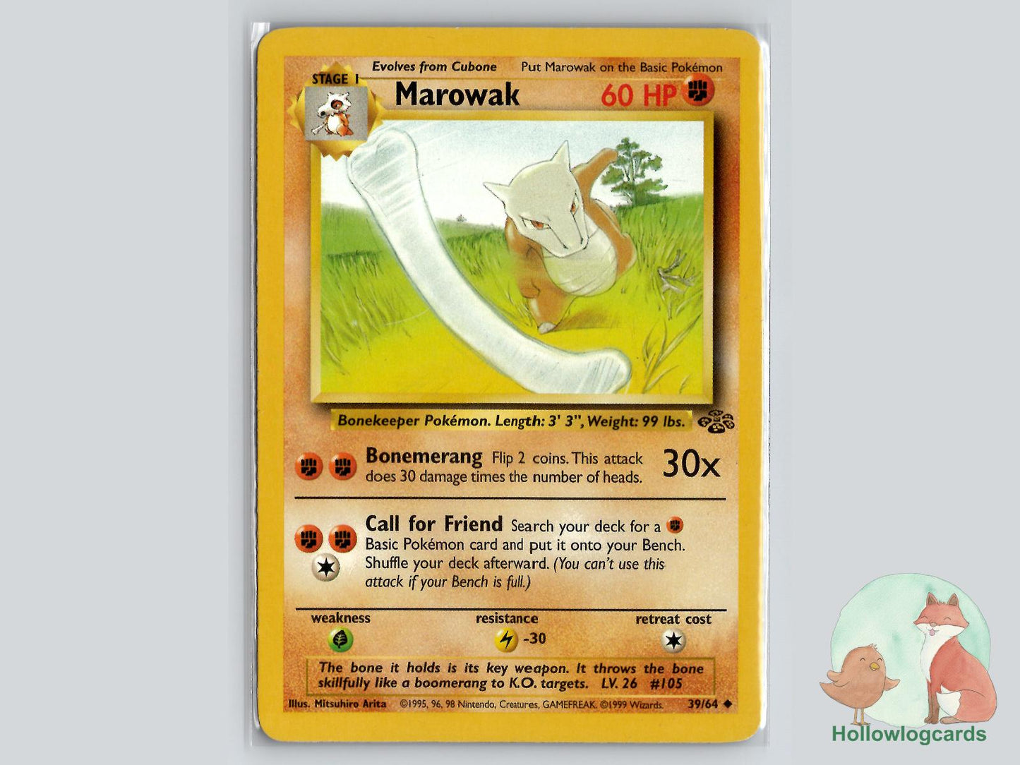 Marowak (39/64) - Jungle Pokémon Card