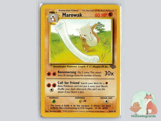 Marowak (39/64) - Jungle Pokémon Card