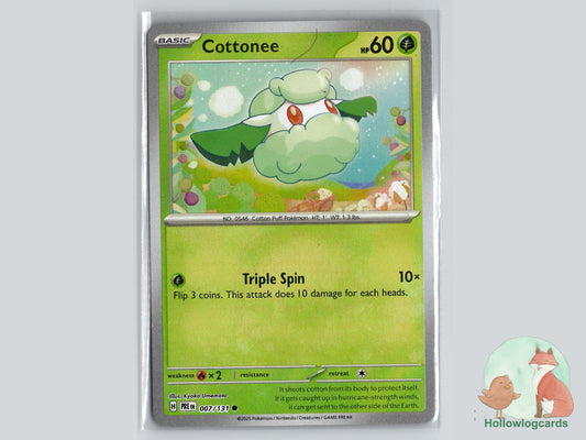 Cottonee (007/131) - Prismatic Evolutions Pokémon Card