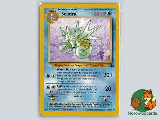 Seadra (42/62) - Fossil Pokémon Card
