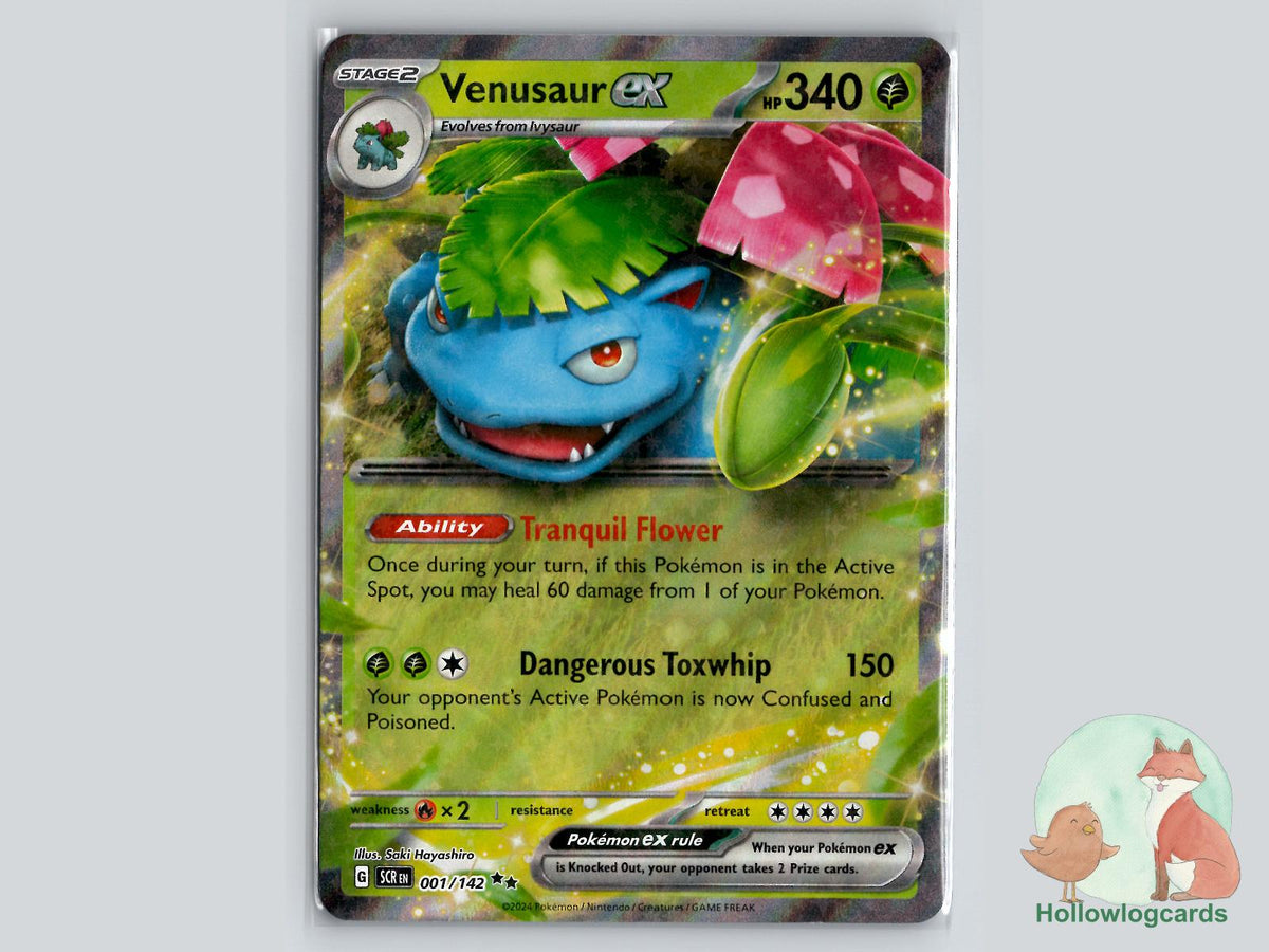 Venusaur ex (001/142) - Stellar Crown Pokémon Card