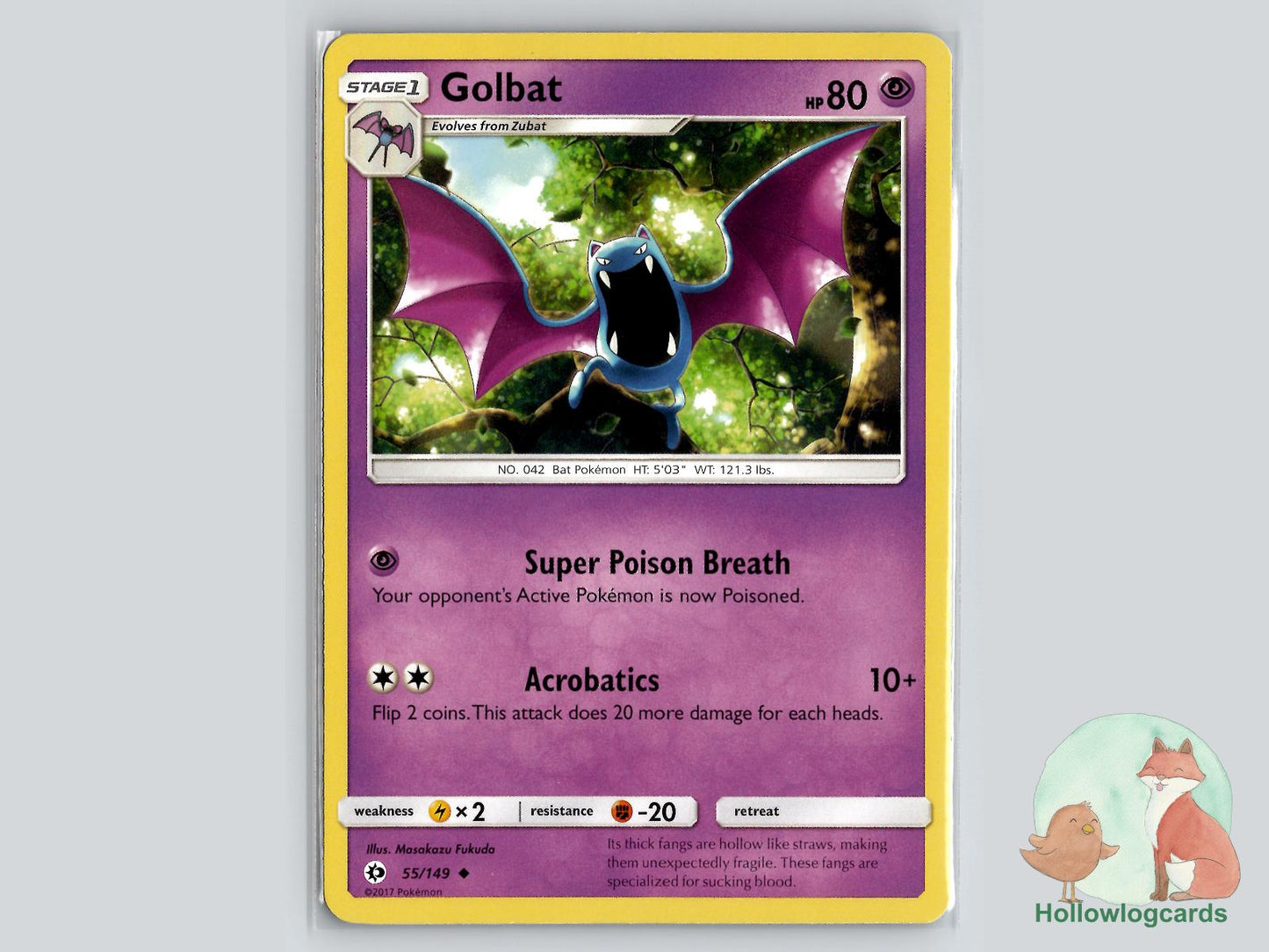 Golbat (55/149) - Base Pokémon Card