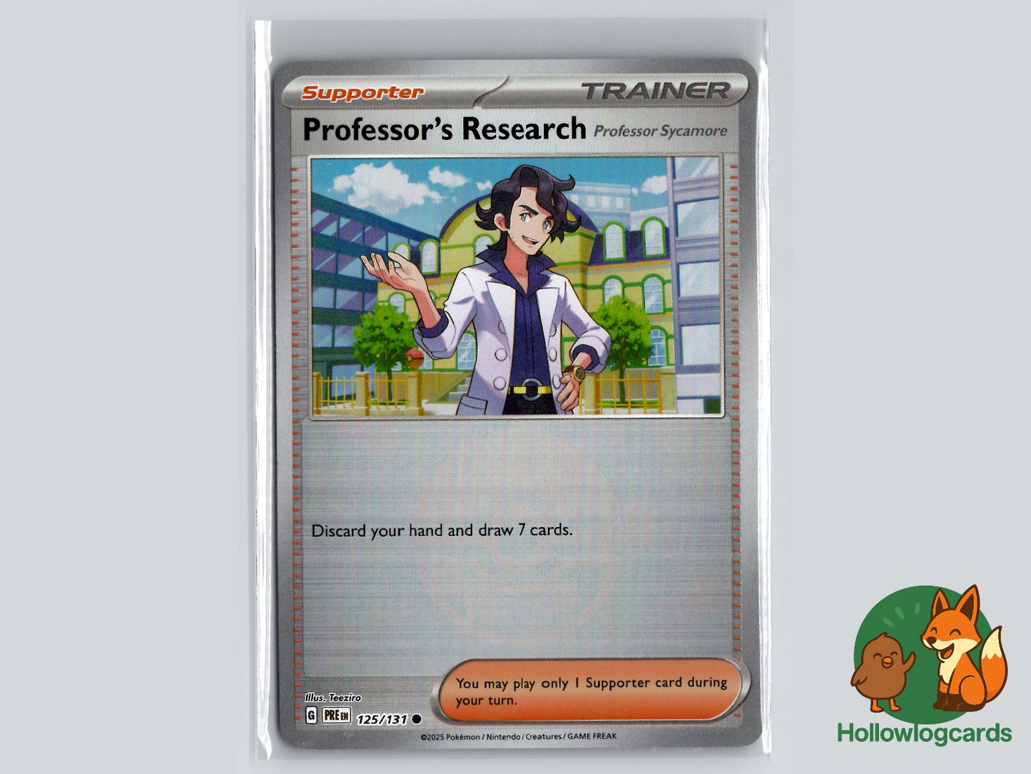 Professor's Research [Professor Sycamore] (125/131) - Prismatic Evolutions Pokémon Card