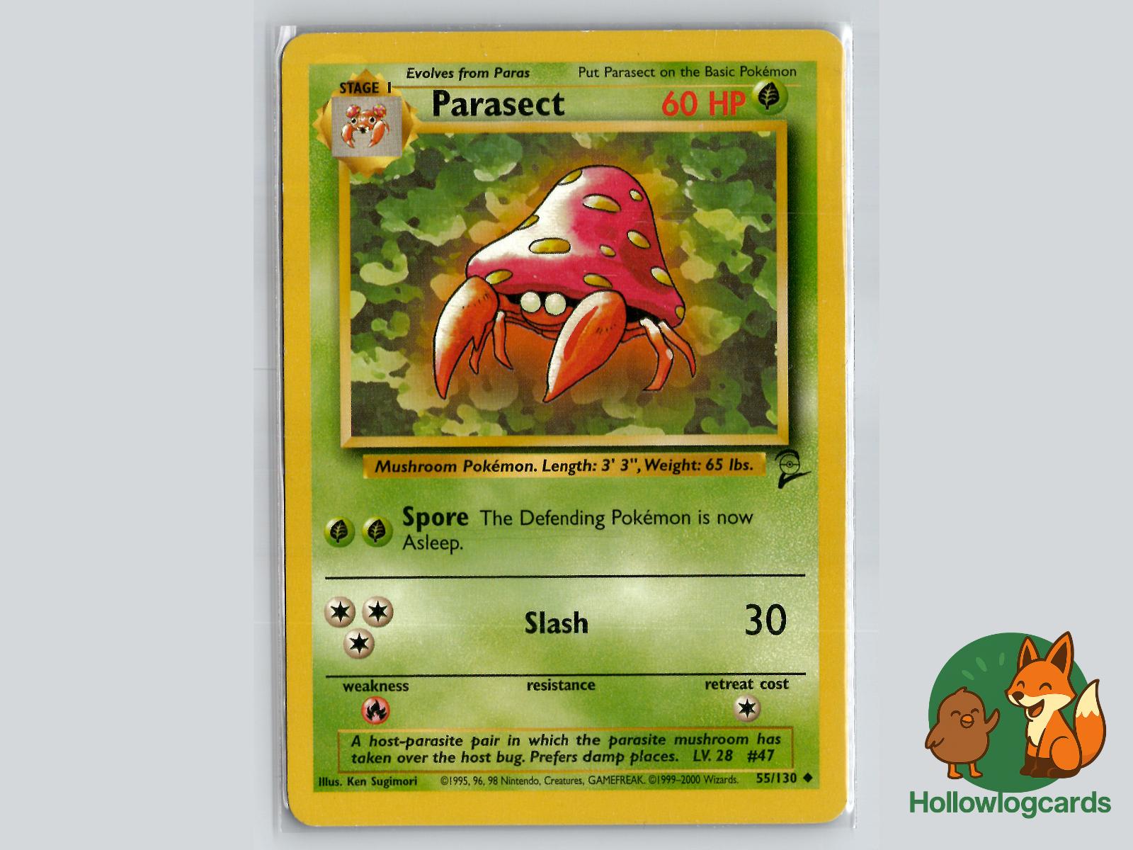 Parasect (55/130) - Base Set 2 Pokémon Card