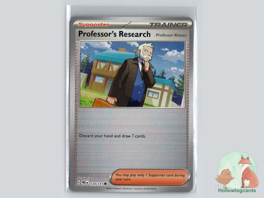 Professor's Research [Professor Rowan] (124/131) - Prismatic Evolutions Pokémon Card