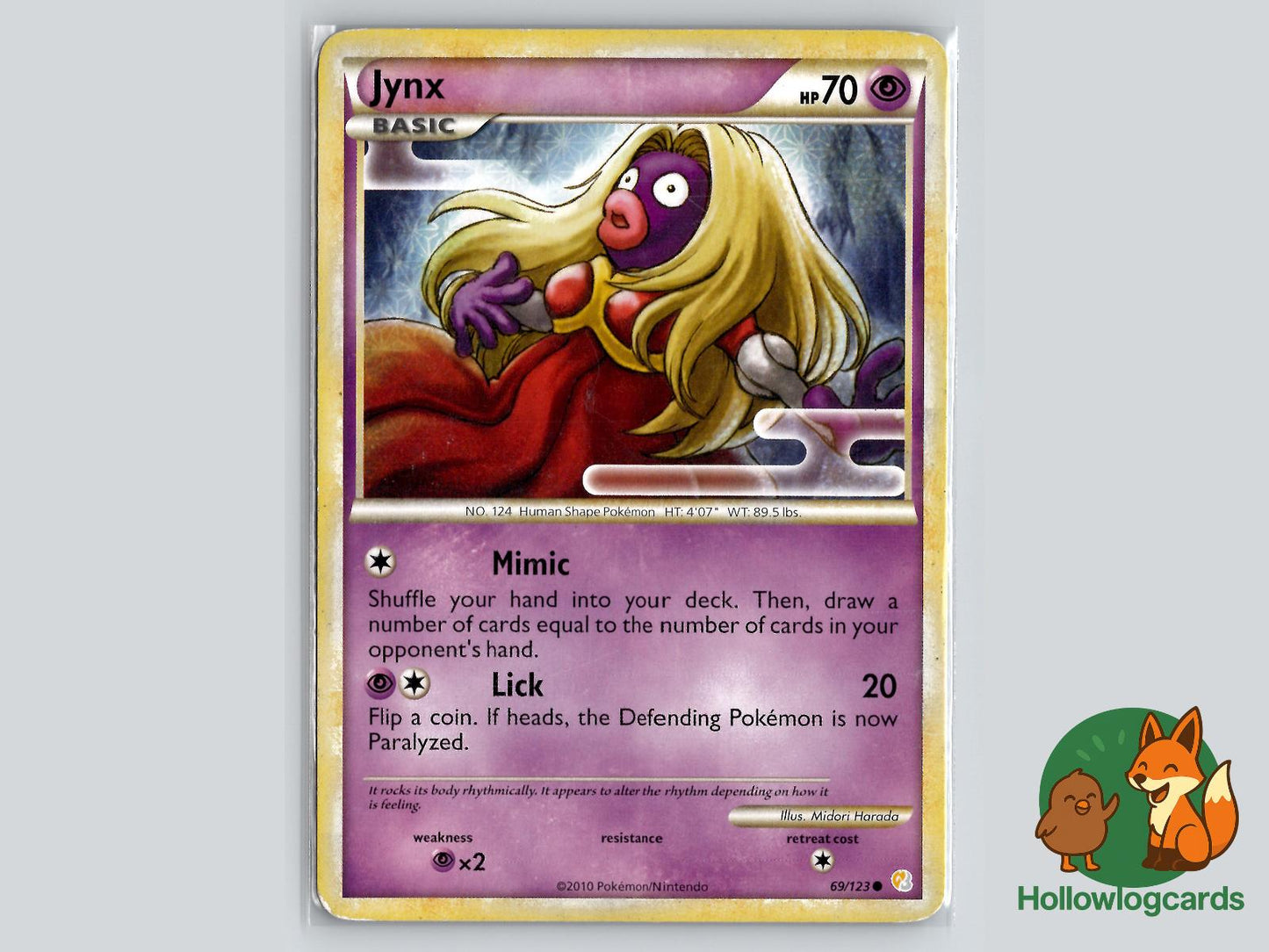 Jynx (69/123) - HeartGold & SoulSilver Pokémon Card