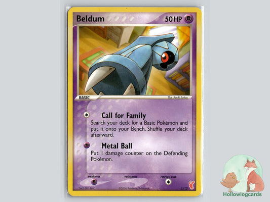 Beldum (1/12) - EX Trainer Kit 2 Plusle Pokémon Card