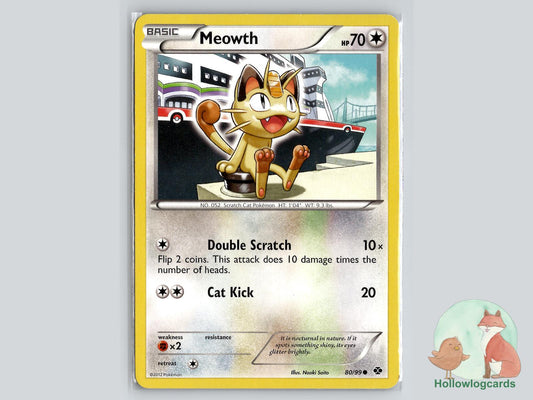 Meowth (80/99) - Next Destinies Pokémon Card