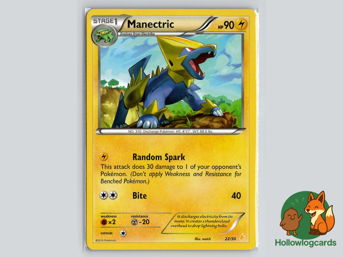 Manectric (22/30) - XY Pokémon Card