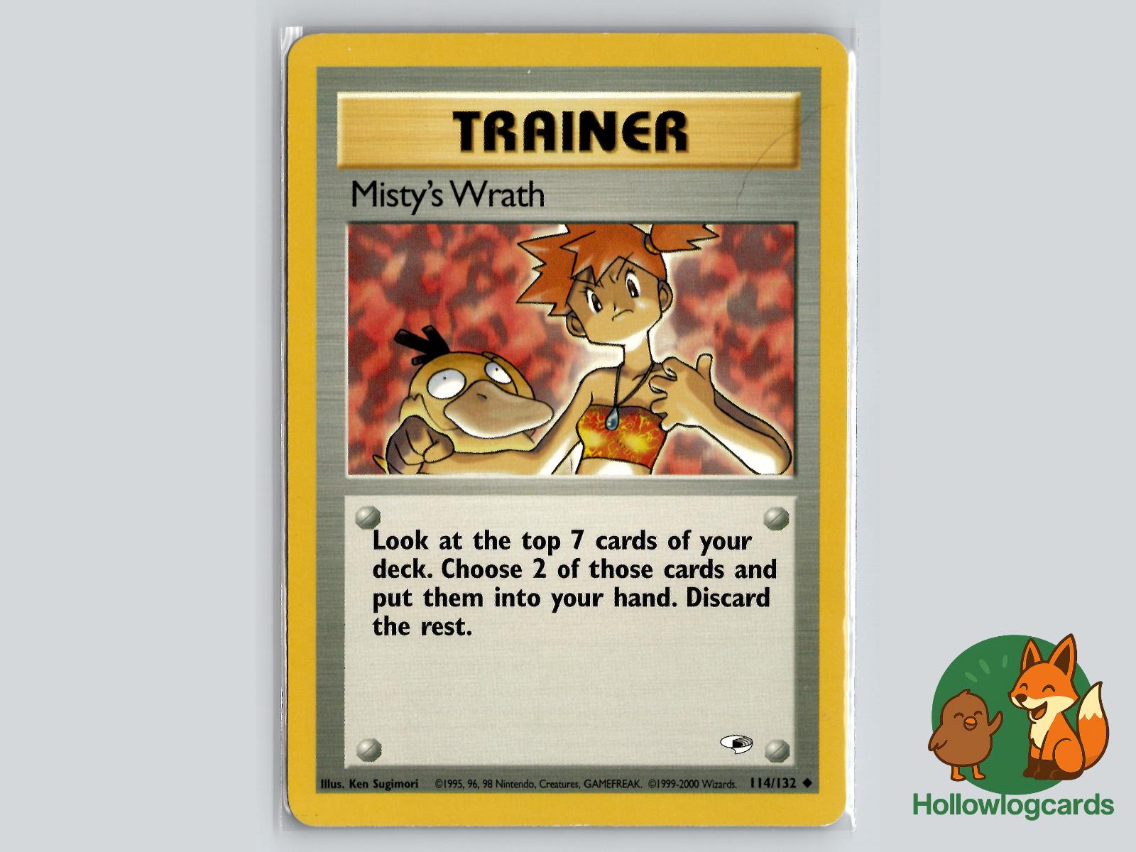 Misty's Wrath (114/132) - Gym Heroes Pokémon Card