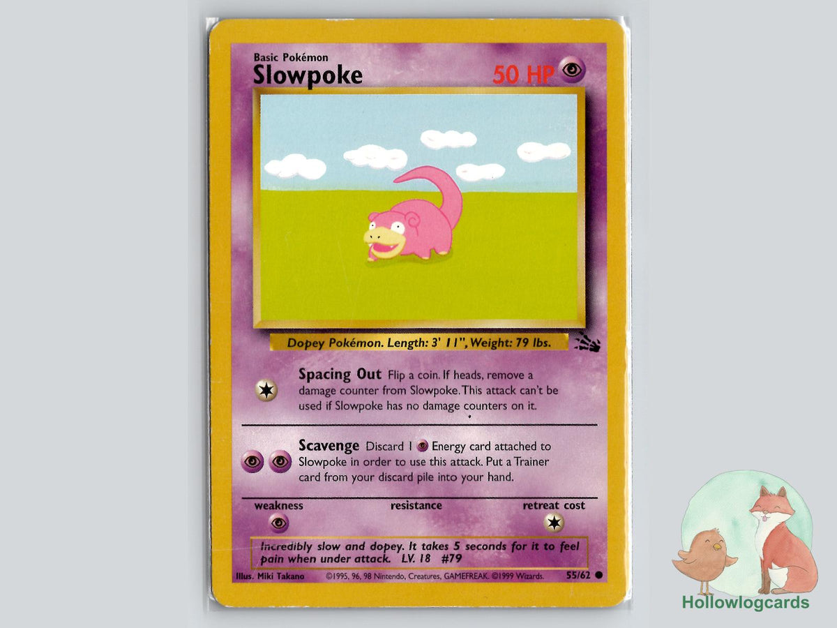 Slowpoke (55/62) - Fossil Pokémon Card