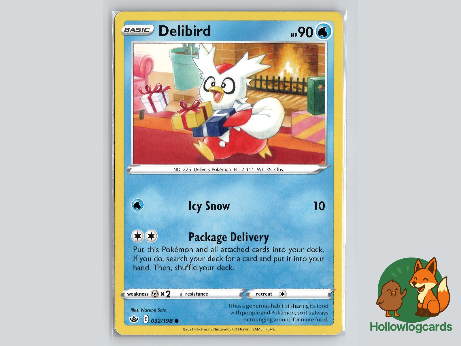 Delibird (032/198) - Chilling Reign Pokémon Card