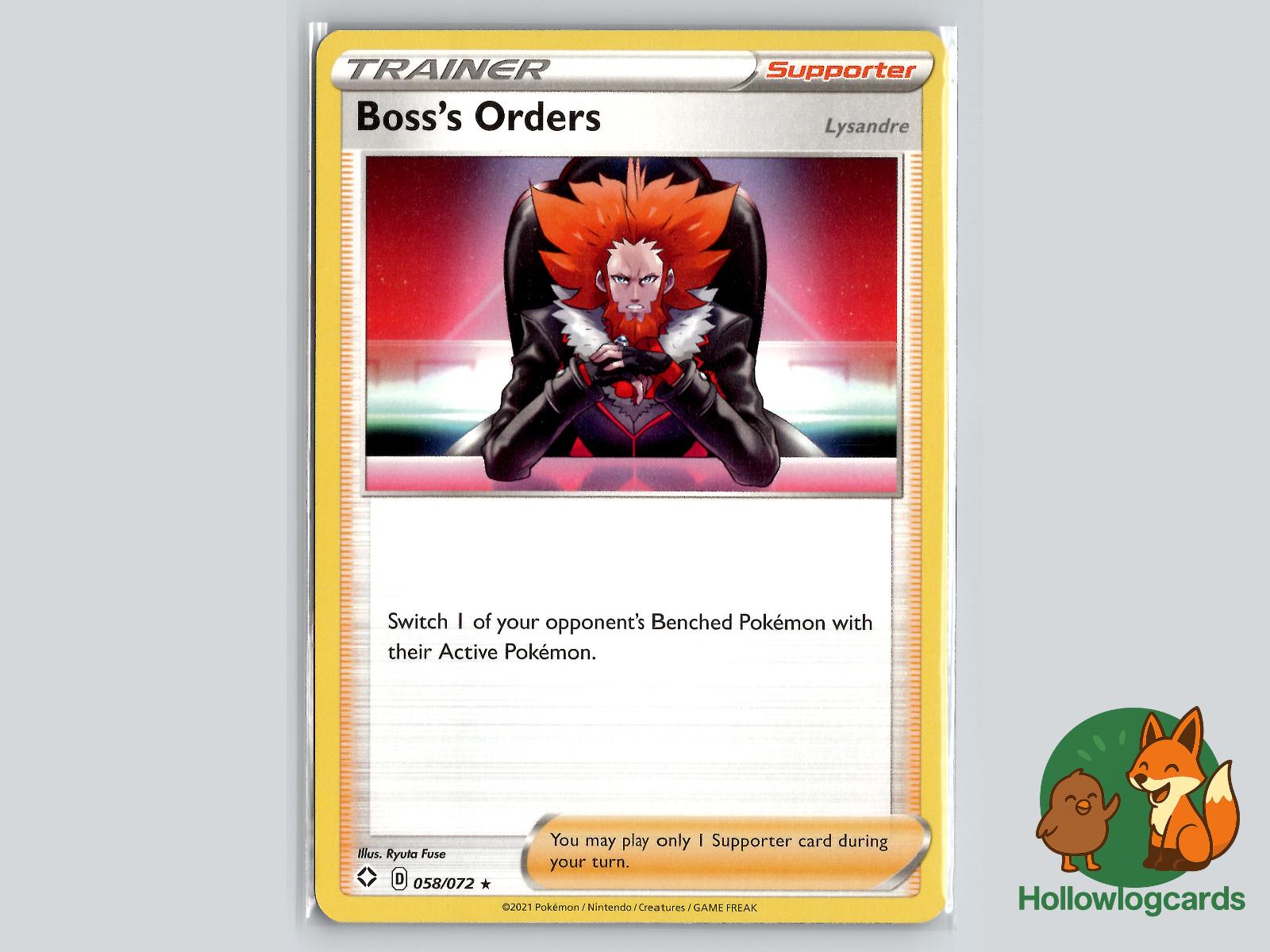 Boss's Orders (058/072) - Shining Fates Pokémon Card