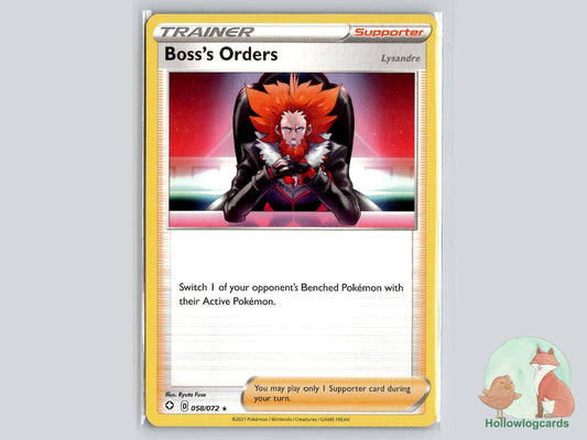Boss's Orders (058/072) - Shining Fates Pokémon Card