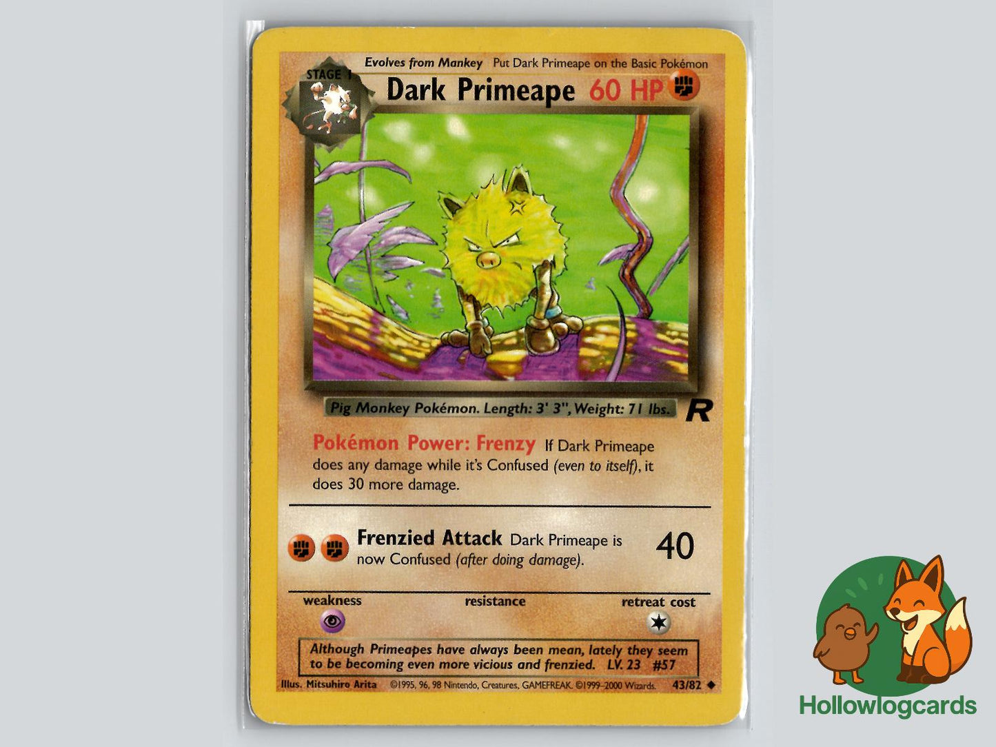 Dark Primeape (43/82) - Team Rocket Pokémon Card