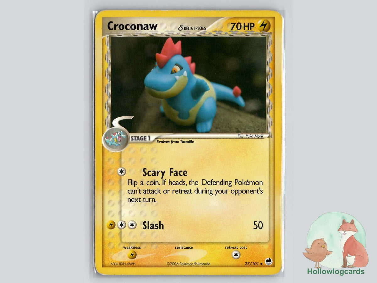 Croconaw (27/101) - Dragon Frontiers Pokémon Card