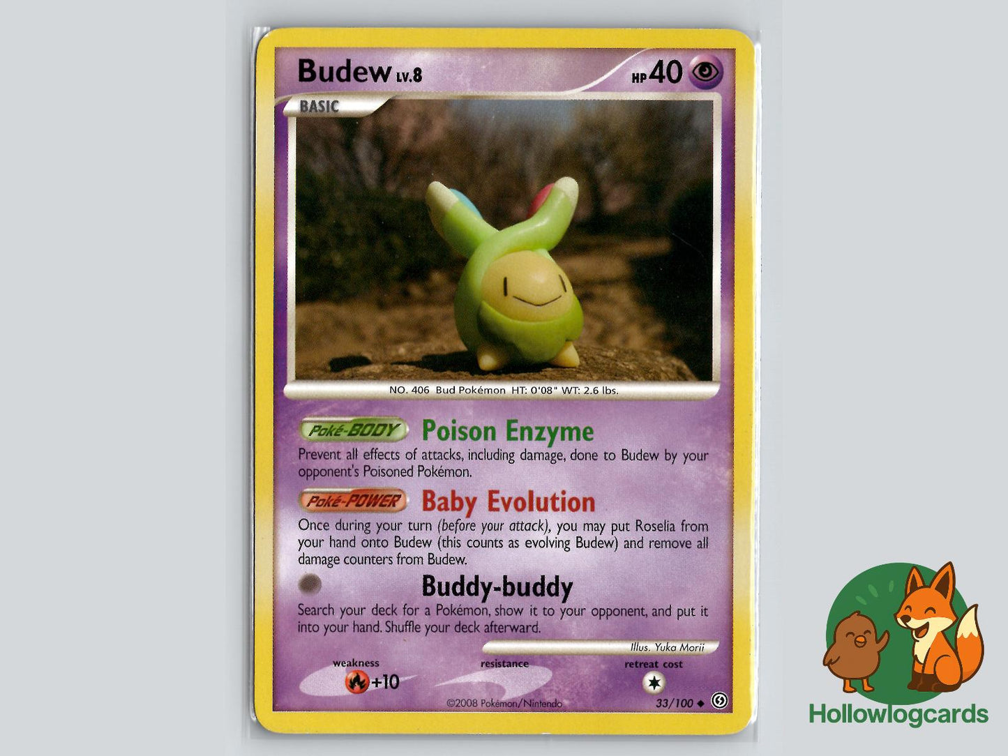Budew (33/100) - Stormfront Pokémon Card
