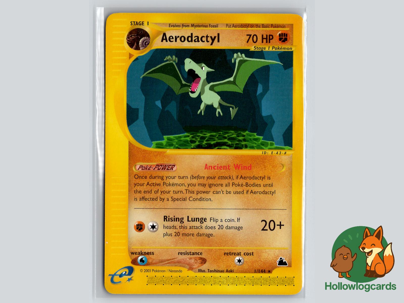 Aerodactyl (1/144) - Skyridge Pokémon Card