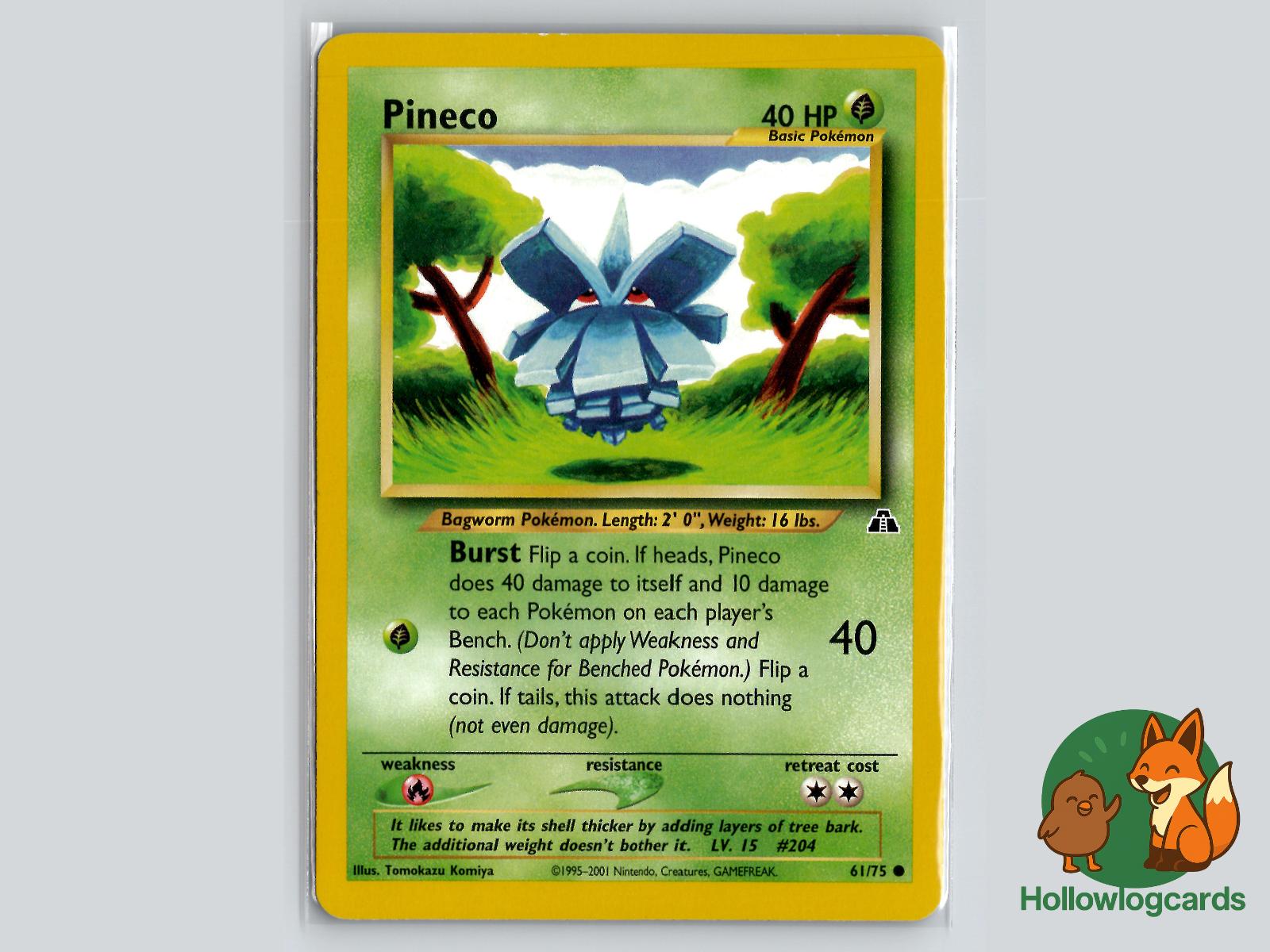 Pineco (61/75) - Neo Discovery Pokémon Card