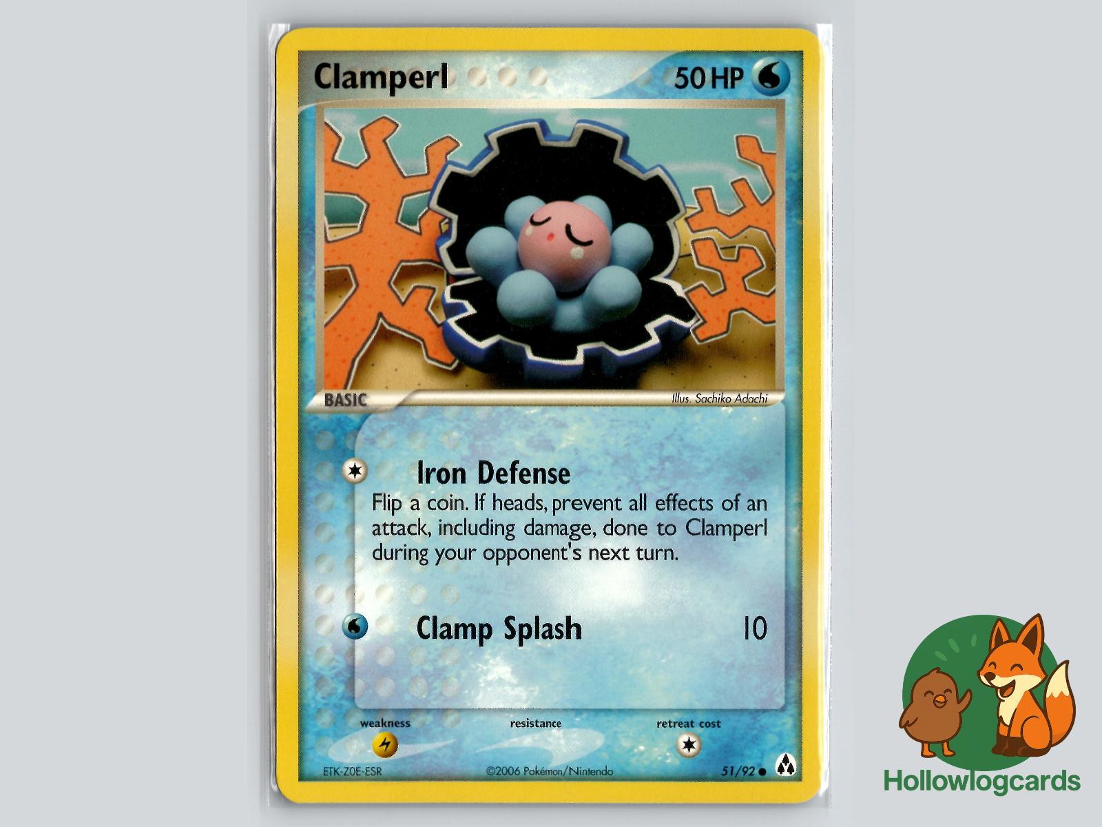 Clamperl (51/92) - Legend Maker Pokémon Card