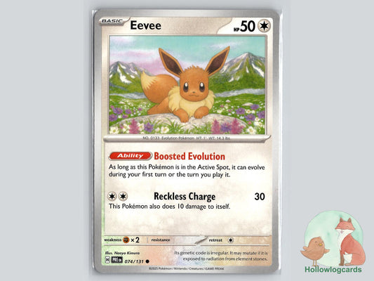 Eevee (074/131) - Prismatic Evolutions Pokémon Card