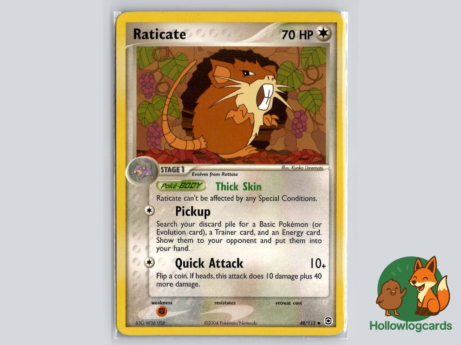 Raticate (48/112) - FireRed & LeafGreen Pokémon Card