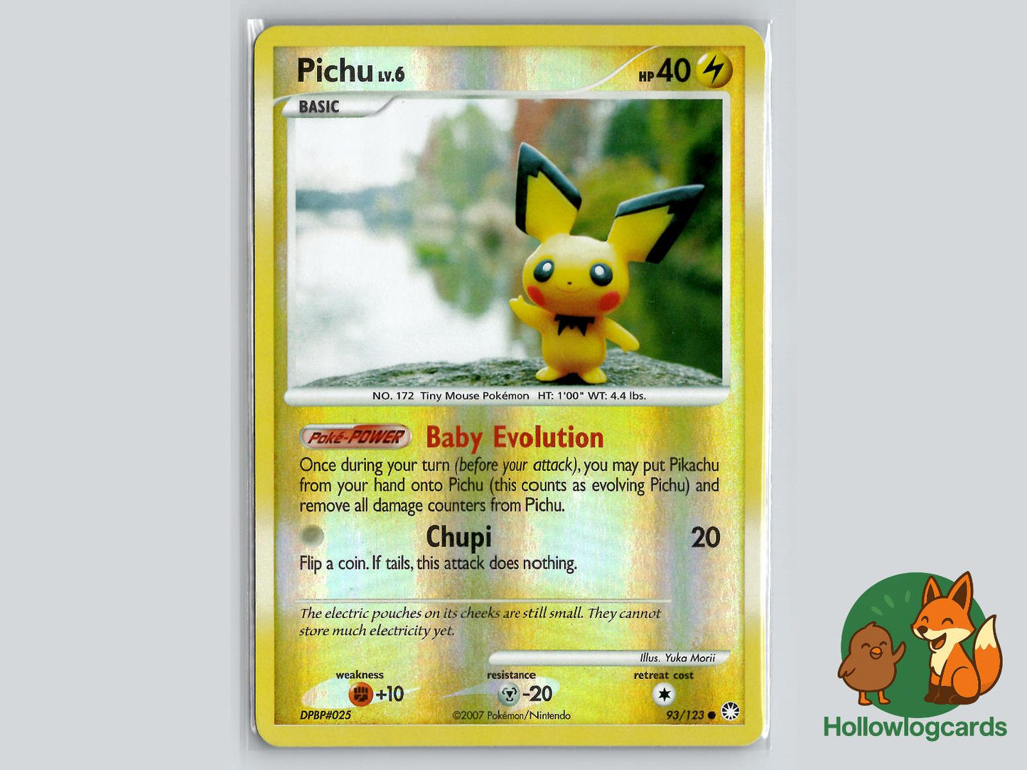Pichu (93/123) - Mysterious Treasures Pokémon Card