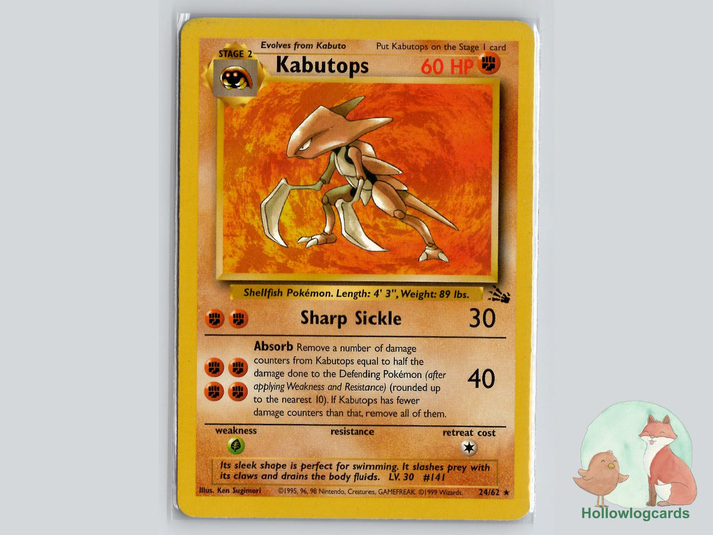 Kabutops (24/62) - Fossil Pokémon Card