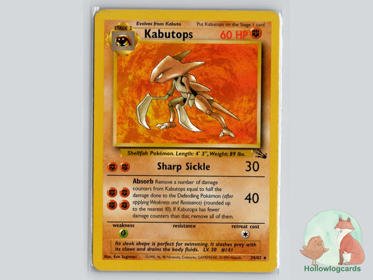 Kabutops (24/62) - Fossil Pokémon Card