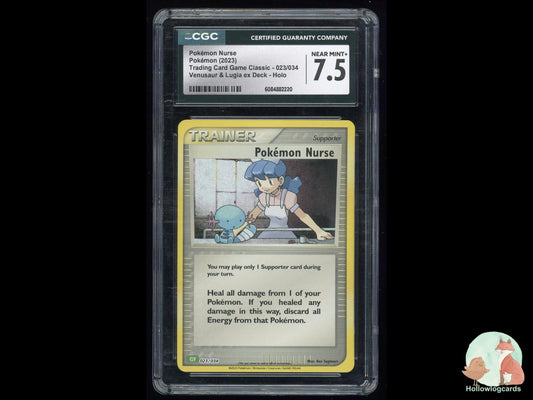 Graded PokeMon Nurse [Wooper] (023/034) Pokémon Card
