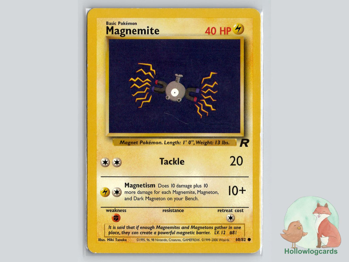 Magnemite (60/82) - Team Rocket Pokémon Card