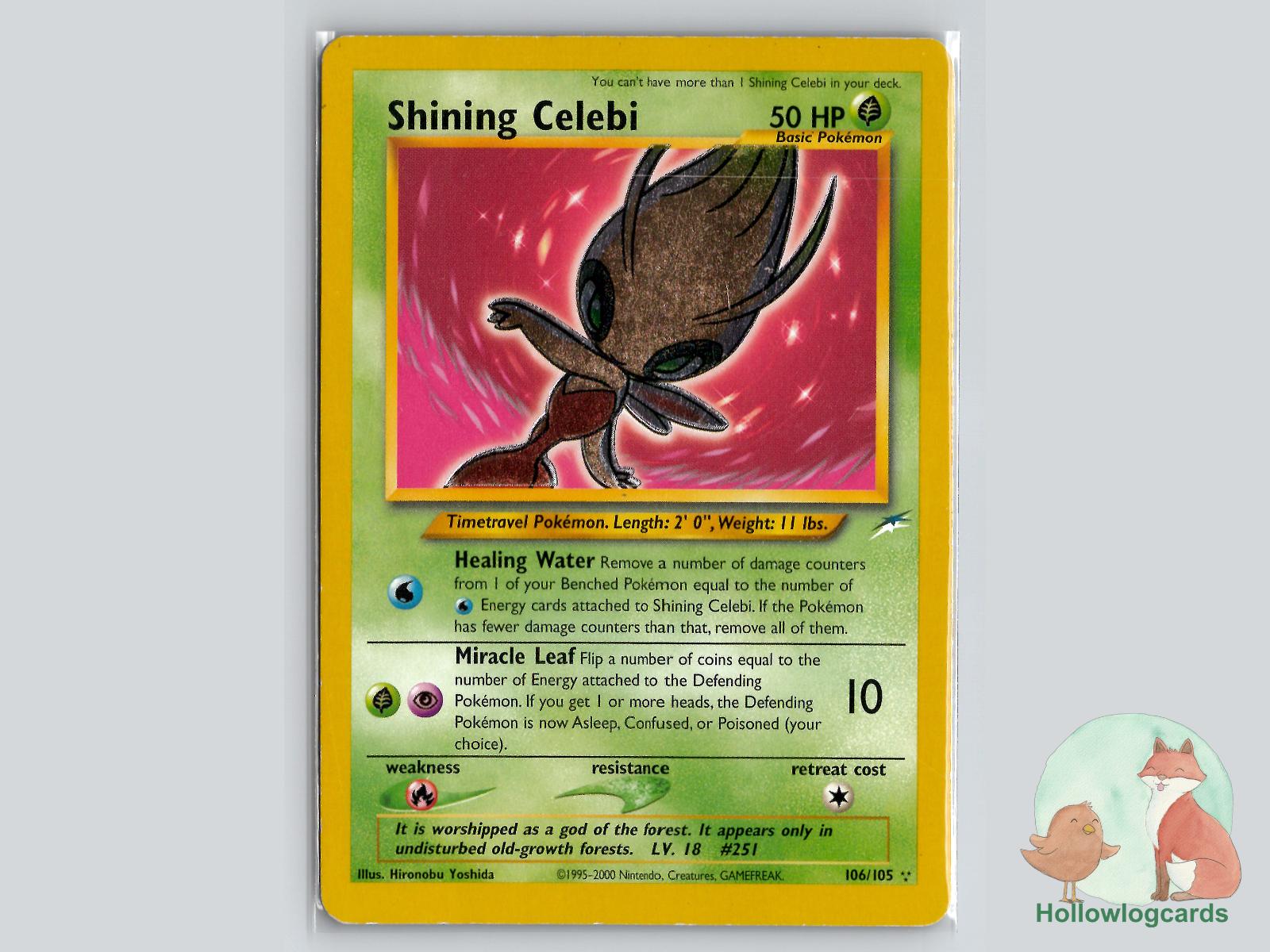 Shining Celebi (106/105) - Neo Destiny Pokémon Card