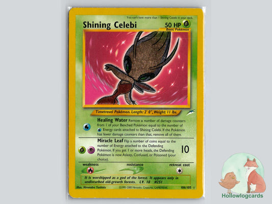 Shining Celebi (106/105) - Neo Destiny Pokémon Card