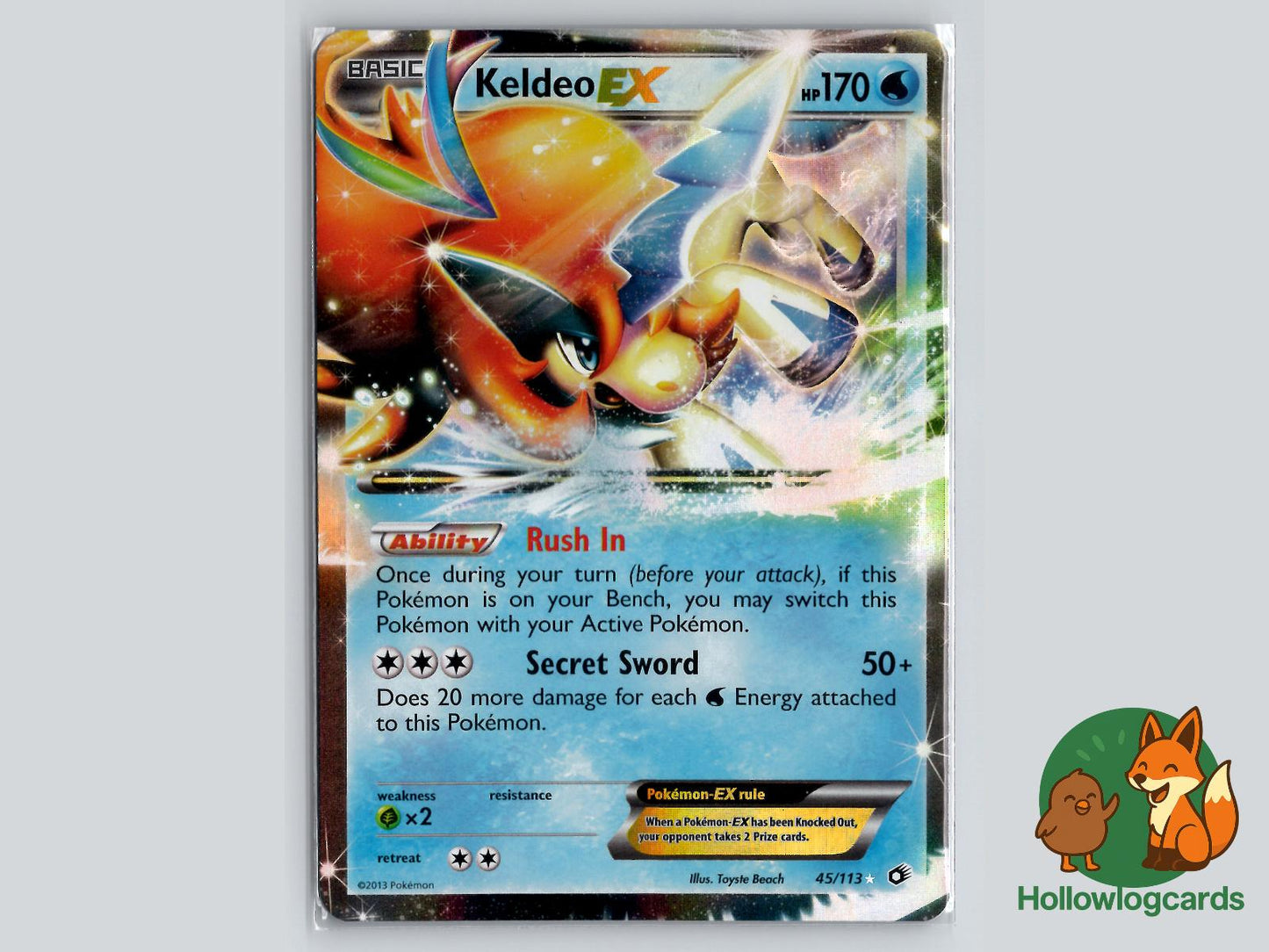 Keldeo EX (45/113) - Legendary Treasures Pokémon Card