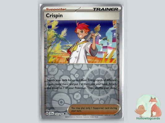 Crispin (133/142) - Stellar Crown Pokémon Card