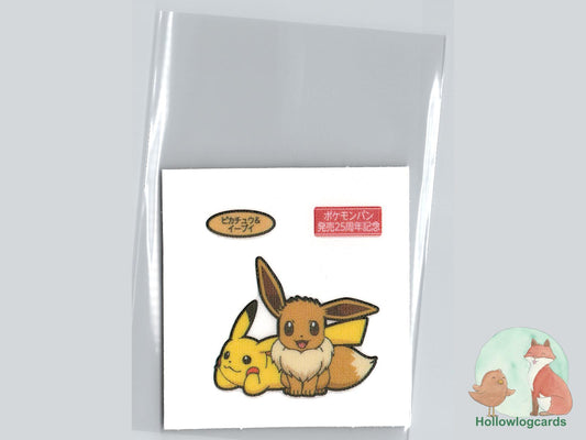 Eevee & Pikachu - Daiichi Pan Pokémon Sticker - 25th Anniversary - 2023 - JAP - front